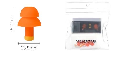 Xiaomi Jordan Judy Earplugs Dual Frequency Noise Reduction (Orange) - 3