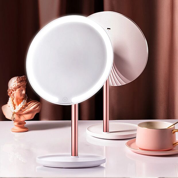 Зеркало для макияжа с подсветкой Jordan Judy NV532 (Pink) - 2