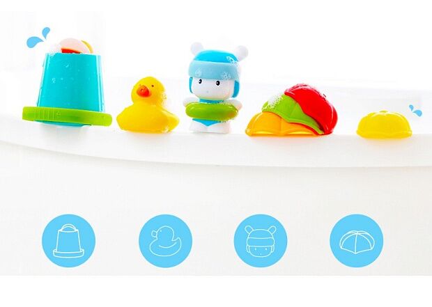 Набор детских игрушек для ванны Mijia Mitu Hape Happy Play 6 шт. (Multicolor) - 2
