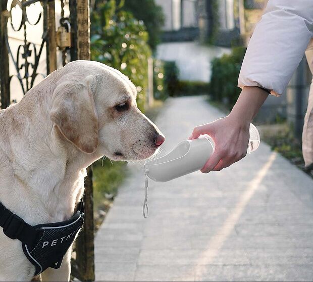 Дорожная поилка для животных Xiaomi Petkit Accompanying Cup 300 ml. (White/Белый)