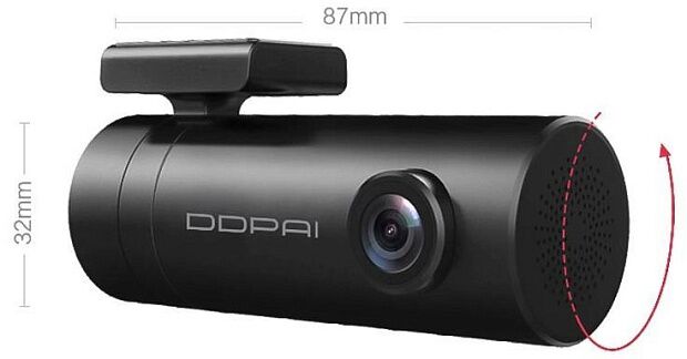 Видеорегистратор DDPai mini Dash Cam, разрешение 1920x1080 Full HD (Black) - 5