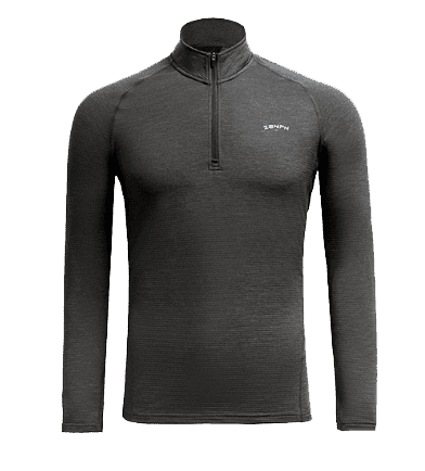 Толстовка ZenPh Early Wind Self-Heating Long-Sleeved Sports T-Shirt (Black/Черный) - 1